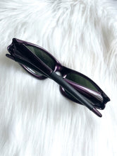 Load image into Gallery viewer, Vintage Y2K Dark Purple Wraparound Sunglasses