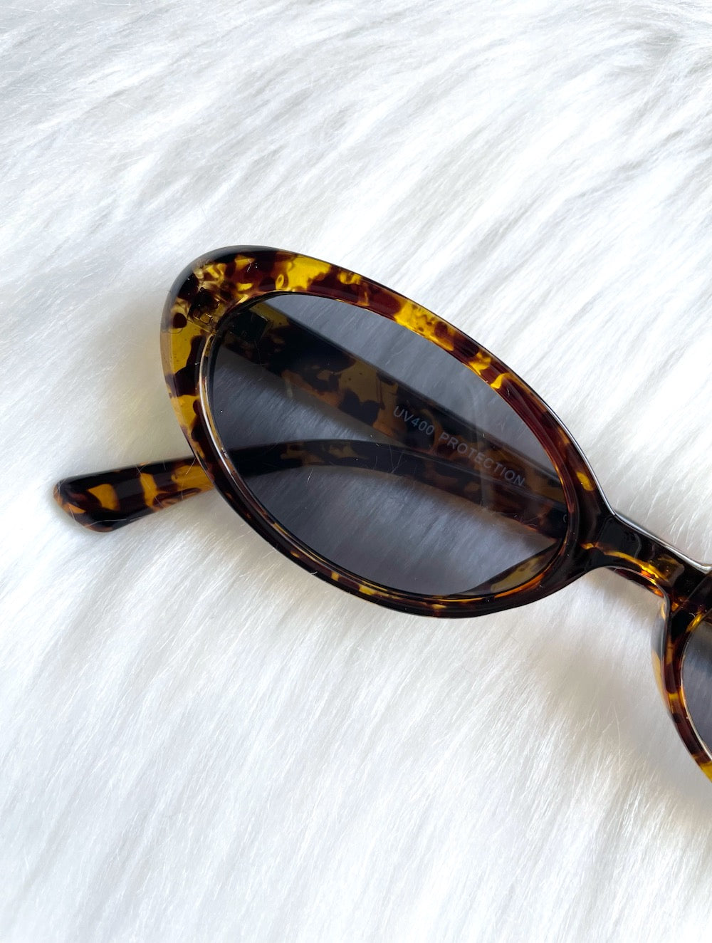 Brown Slim Metal Frame Oval Sunglasses | PrettyLittleThing USA