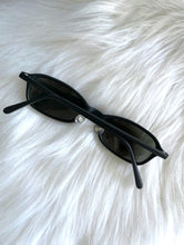 Load image into Gallery viewer, Vintage 90s Small Matte Black Dark Tinted Sunglasses