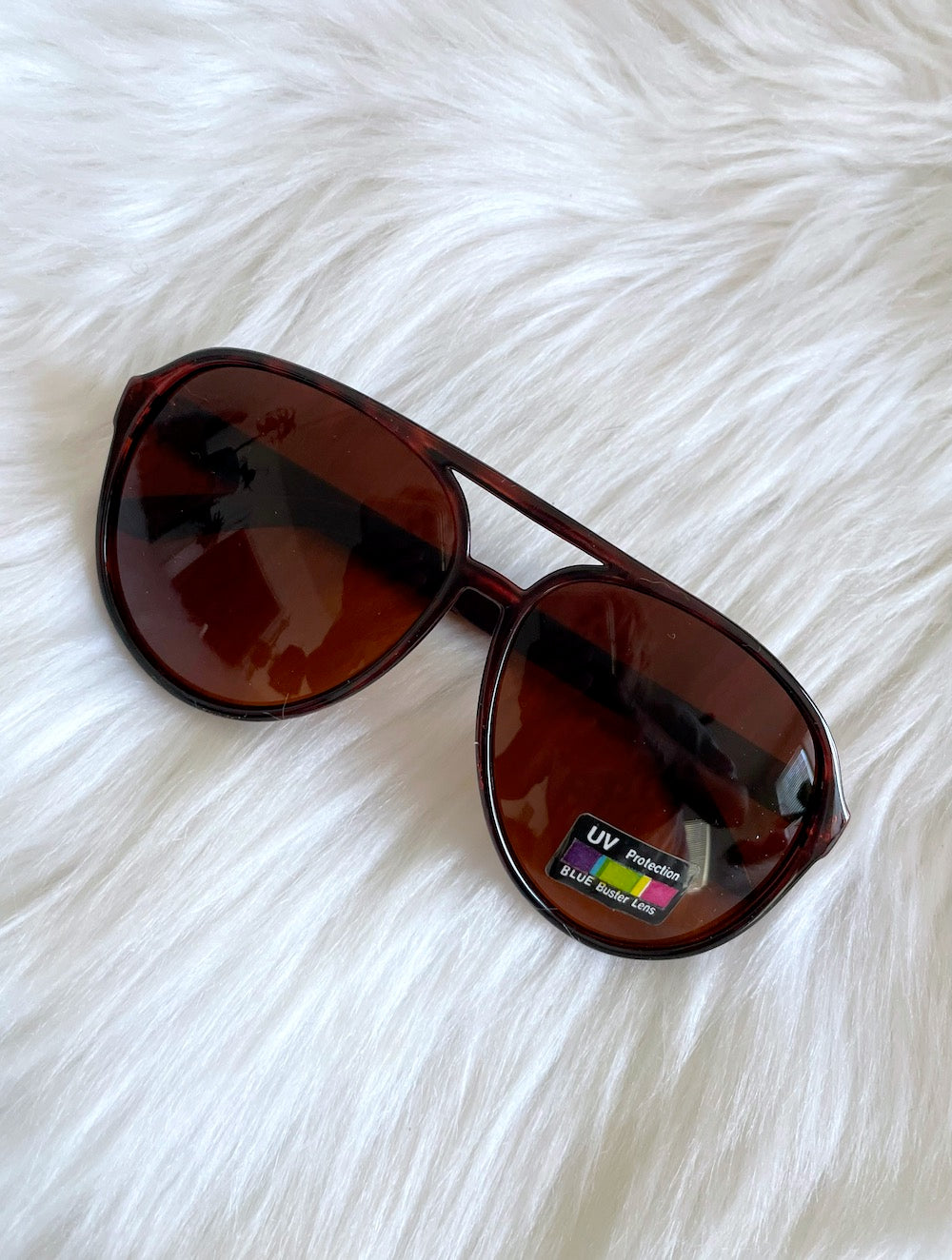 Translucent Tortoiseshell Aviator Sunglasses