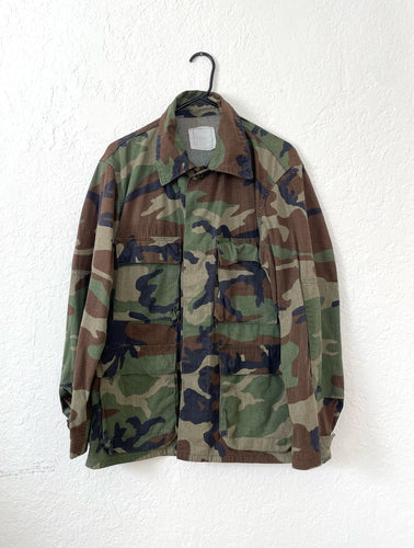 Vintage Camouflage Print Army Jacket - Size Small