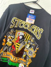 Load image into Gallery viewer, Vintage 90s Pittsburgh Steelers Masters of the Gridiron Knight Design Crewneck Sweatshirt nfl football