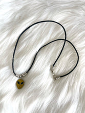 Load image into Gallery viewer, Vintage 90s Green Alien Face Charm Necklace y2k rave retro