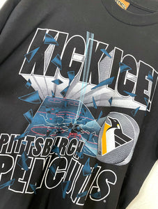 Vintage 90s Pittsburgh Penguins Kick Ice Tee