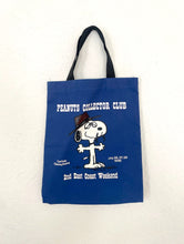 Load image into Gallery viewer, Vintage 90s Blue Peanuts Spike Design Mini Tote Bag Snoopy Cartoon 1990s