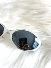 Load image into Gallery viewer, Vintage Y2K Silver Oval Dark Tinted Sunglasses
