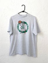 Load image into Gallery viewer, Vintage 90s Grey Boston Celtics Tee NBA retro 