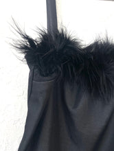 Load image into Gallery viewer, Vintage 90s/Y2K Club Kid Black Fuzzy Tank