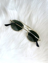 Load image into Gallery viewer, Vintage 90s Gold Aviator Style Sunglasses Retro Hip Hop Hipster