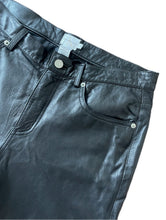 Load image into Gallery viewer, Vintage 90s Calvin Klein Black Leather Pants -- Size 30