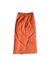 Load image into Gallery viewer, Vintage 90s Tan Buckle Front Maxi Skirt with Slit-- Size Medium