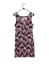 Load image into Gallery viewer, Vintage 90s Pink and Purple Floral Print Mini Dress Small Retro 