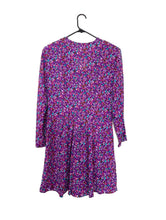 Load image into Gallery viewer, Vintage 80s Purple Long Sleeve Floral Print Romper