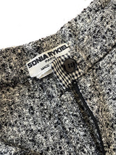 Load image into Gallery viewer, Vintage 80s Black and White Textured Sonia Rykiel Trousers -- Size 26