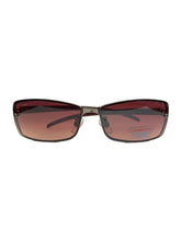 Load image into Gallery viewer, Vintage Y2K Square Amber Tint SunglassesRave 2000s
