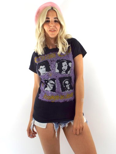 Vintage 80s Culture Club Kissing to be Clever Tee Size Small