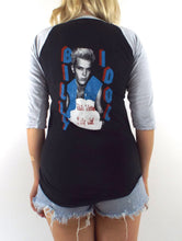 Load image into Gallery viewer, Vintage 80s Black and Grey Billy Idol White Wedding Baseball Tee Size Small