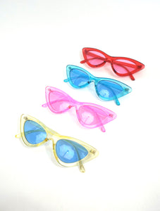 Space Babe Color Skinny Cat Eye Sunglasses