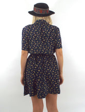 Load image into Gallery viewer, Vintage 90s Buttondown Cinched Waist Shirt Dress