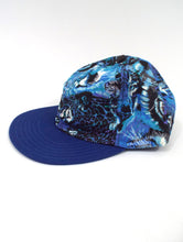 Load image into Gallery viewer, Vintage 90s Blue Animal Print Hat