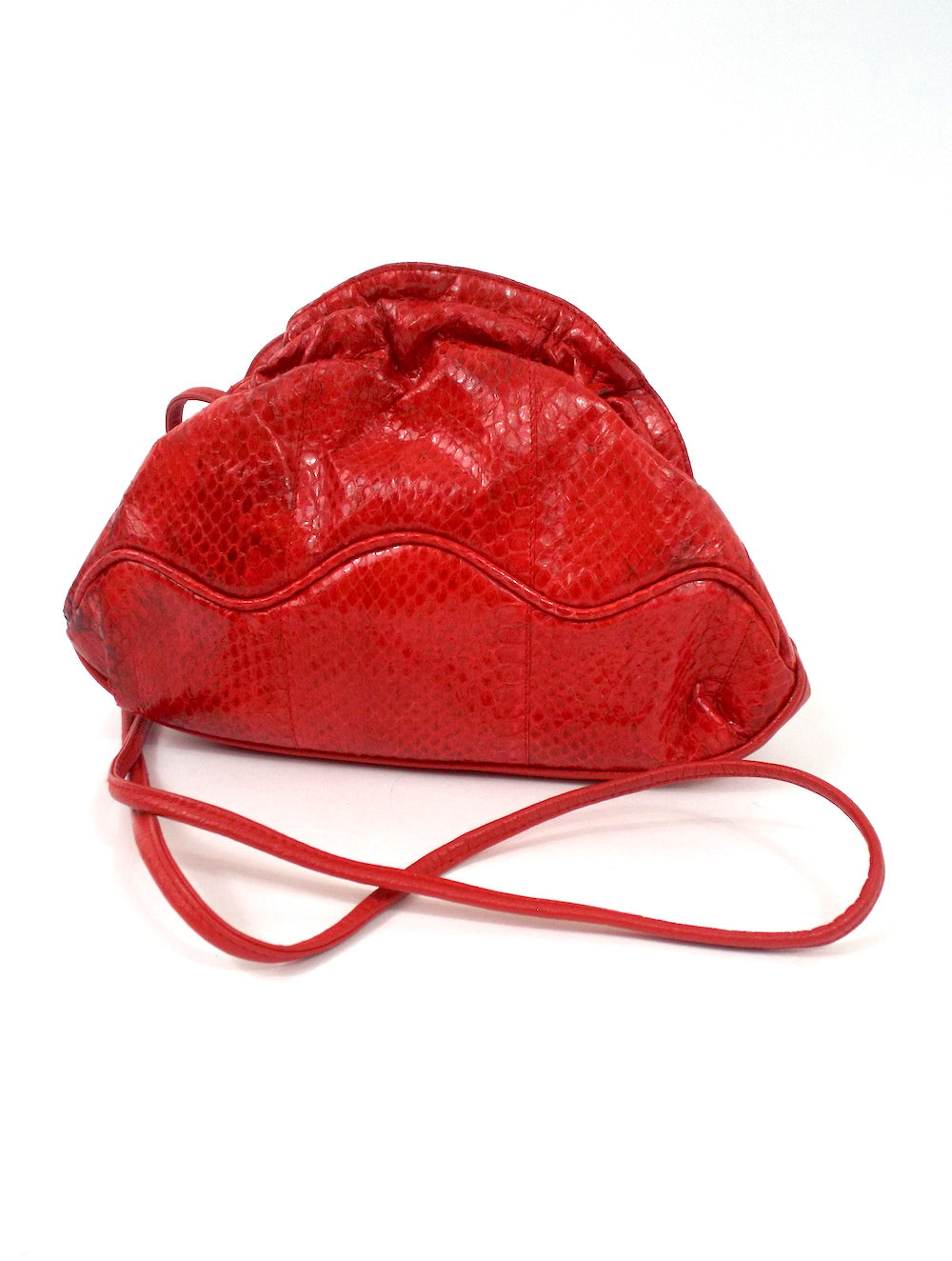 Vintage Red Snakeskin Giani Bernini Crossbody Purse – Shop Saturn Return