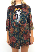 Load image into Gallery viewer, Vintage Long Floral and Paisley Print Blazer