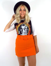 Load image into Gallery viewer, Vintage 90s Orange Belted High-Waist Mini Skirt