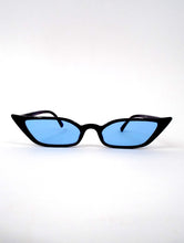 Load image into Gallery viewer, In Living Color Tinted Lense Cat Eye Sunglasses - Blue