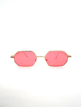 Load image into Gallery viewer, Spring Fling Colorful Tinted Wire Frame Sunglasses Hot Pink