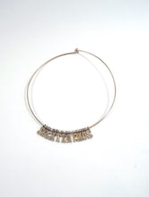 Load image into Gallery viewer, Vintage 70s Retro Letter Silver Tone Sagittarius Choker