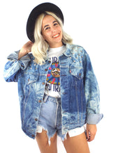 Load image into Gallery viewer, Studded and Bleached Vintage Levi&#39;s Oversized Denim Jacket