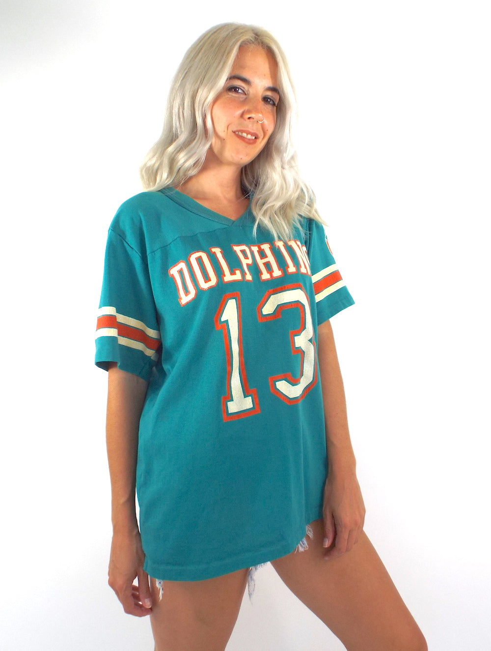 Free shipping, Vintage Miami dolphins jersey