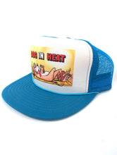 Load image into Gallery viewer, Vintage 80s Dog in Heat Funny Snapback Trucker Hat