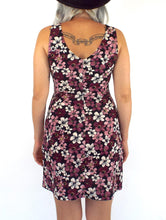 Load image into Gallery viewer, Vintage 90s Pink and Purple Floral Print Mini Dress Size Small