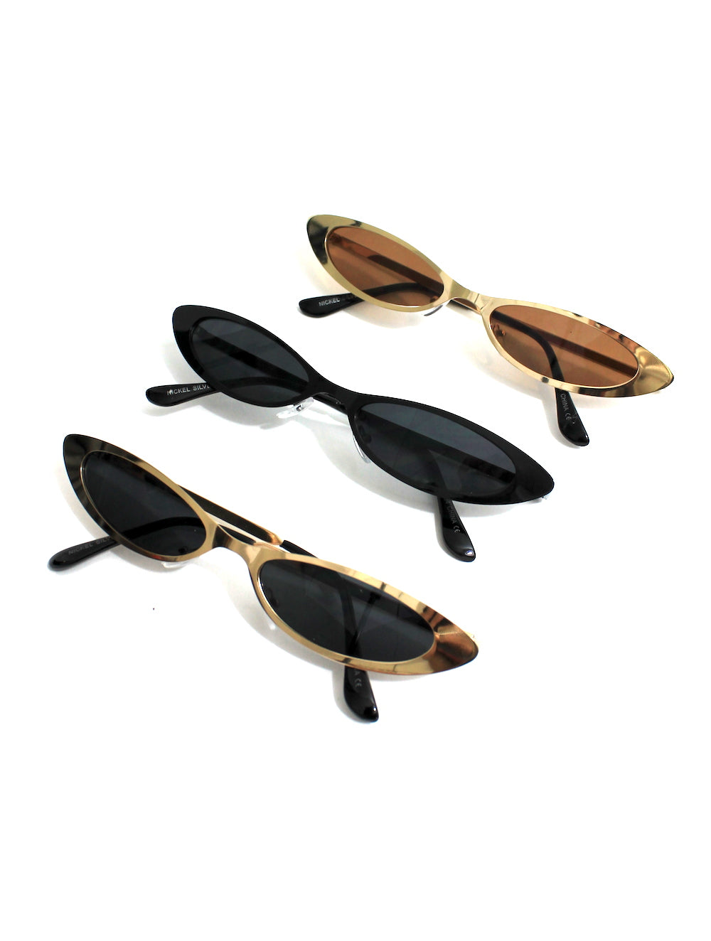 Vintage skinny cat\'s eye sunglasses Circa 2000\'s.... Early 2000s Vibe Pin-Up Style Authentic Vintage Subtle Cat  main image 3