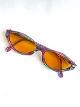 Load image into Gallery viewer, Vintage Colorful Orange Tint Oval Sunglasses