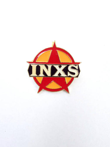 Vintage 80s Deadstock INXS Enamel Pin