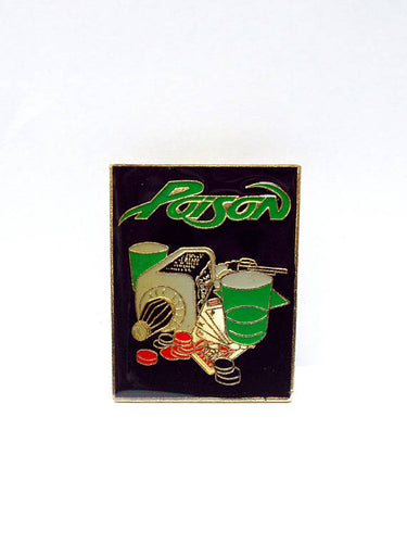 Vintage 80s Deadstock Poison Liquor Bottle Enamel Pin