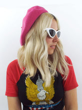 Load image into Gallery viewer, Pink vintage beret