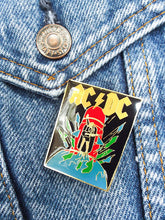 Load image into Gallery viewer, Vintage 80s Deadstock AC/DC Blow Up Your Video Enamel Pin