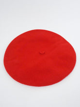 Load image into Gallery viewer, vintage red wool beret