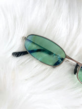 Load image into Gallery viewer, Vintage Y2K Oval Blue and Green Tinted Sunglasses