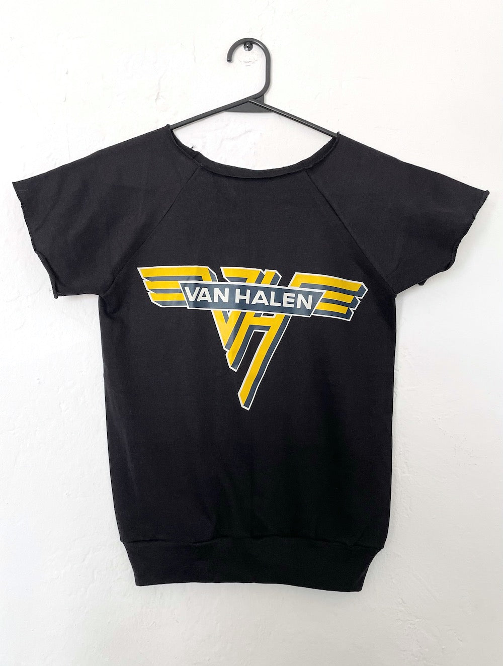 Vintage 80s Black Van Halen Sleeveless Sweatshirt - Size Small