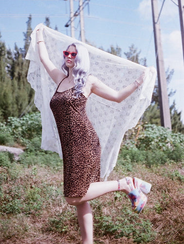Wild Child Vintage 90s Leopard Print Dress