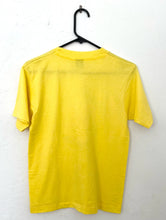 Load image into Gallery viewer, Vintage 70s Yellow Glittery Leo Zodiac Sign Tee