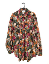 Load image into Gallery viewer, Vintage 90s Oversized Silky Floral Paisley Print Button Down