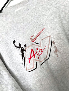 Vintage 90s Grey Embroidered Nike Air Sweatshirt