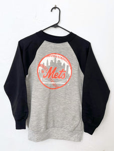 Vintage 80s Deadstock New York Mets Raglan Sweatshirt - Size Small/Medium