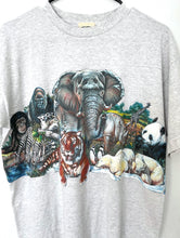 Load image into Gallery viewer, Vintage 90s Front and Back Wild Animal Design Tee