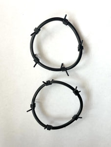 Vintage Deadstock 90s Rubber Barbed Wire Bracelets (Set of 2)